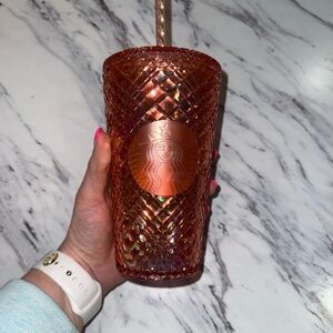 Starbucks Iridescent Rose Gold Tumbler